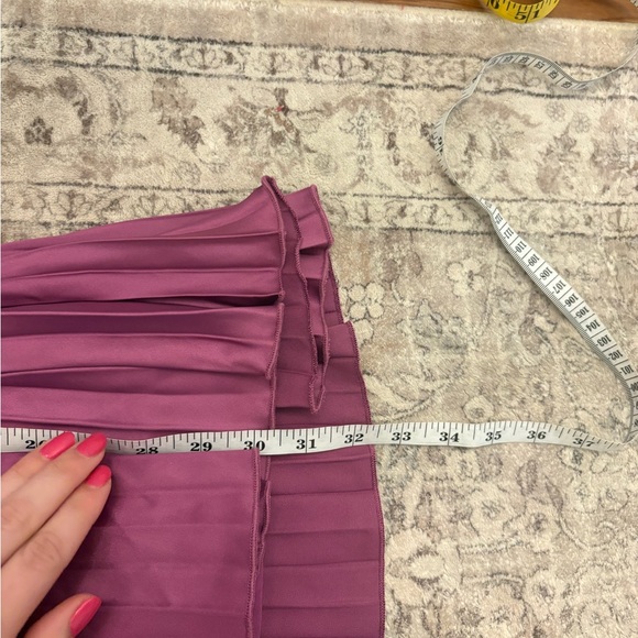 Lulus Renlee Purple Halter Pleated Mini Dress Size XXS Wedding Guest Sexy Satin - Picture 6 of 11